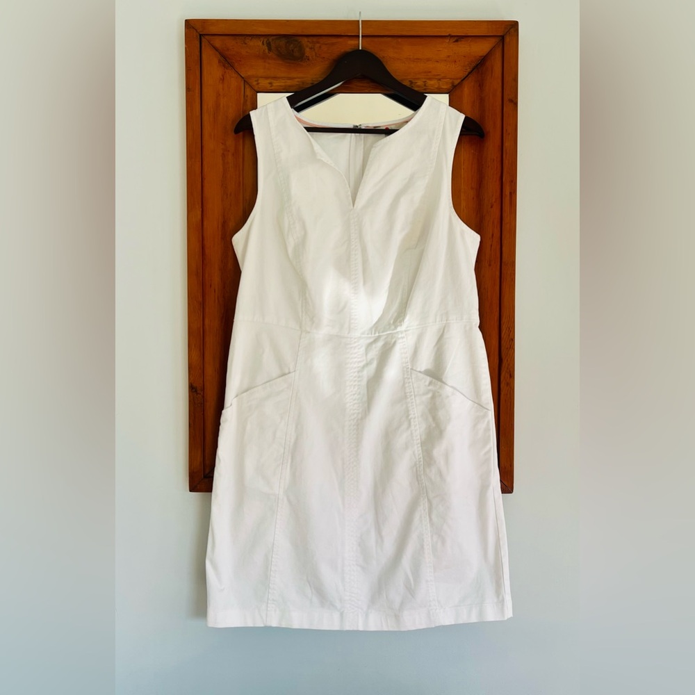 Boden Cotton sleeveless shift with pockets